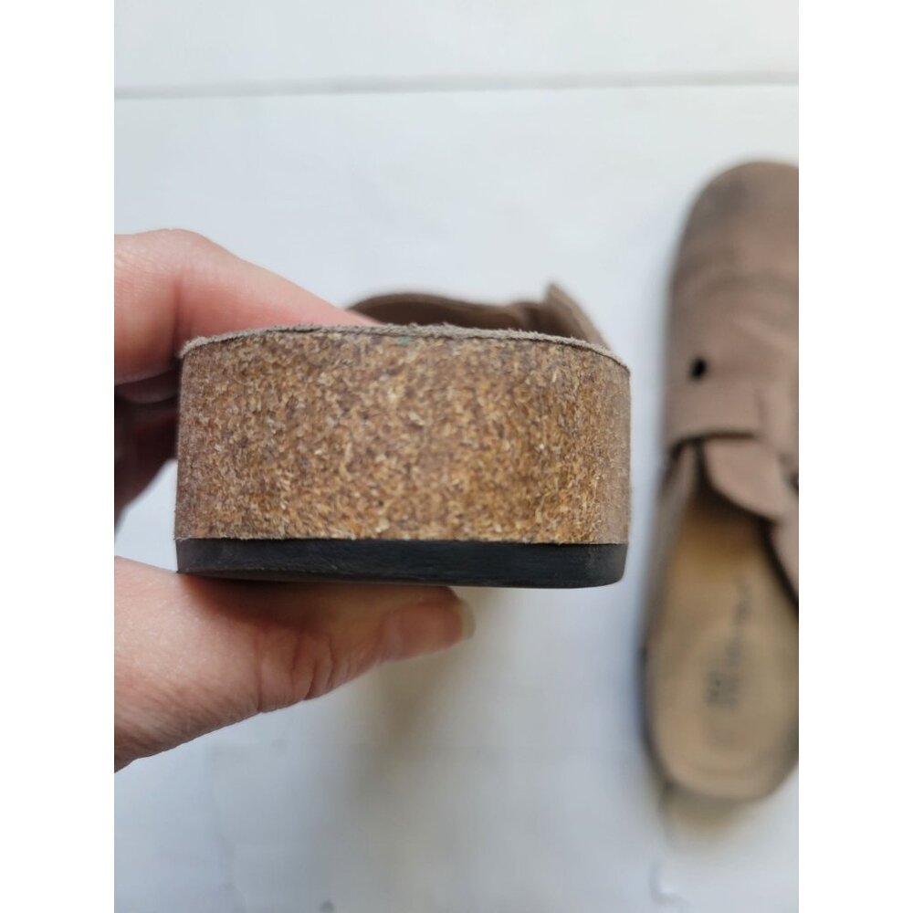Evellyhoot 250 8555 Round Toe Suede Cork Clogs Size 40 (7) Casual Lagenlook - Picture 9 of 10